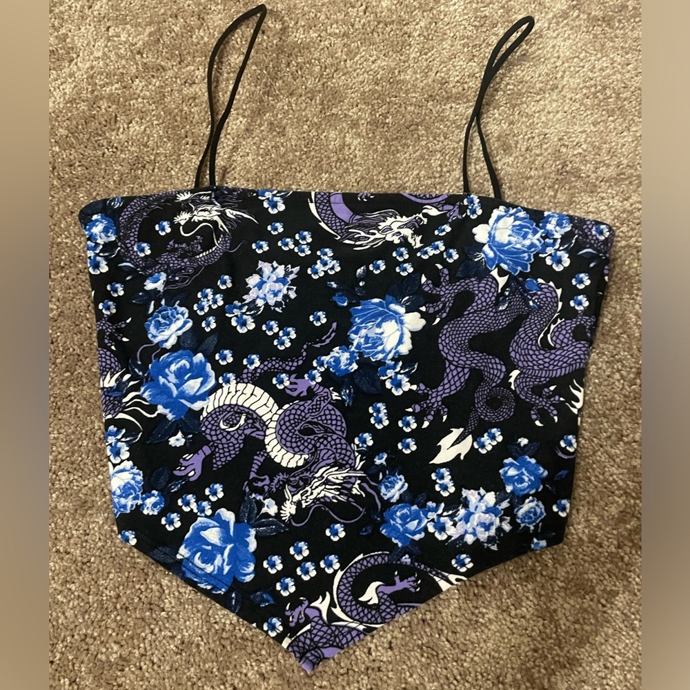 Windsor Satin Multi Color Crop Top